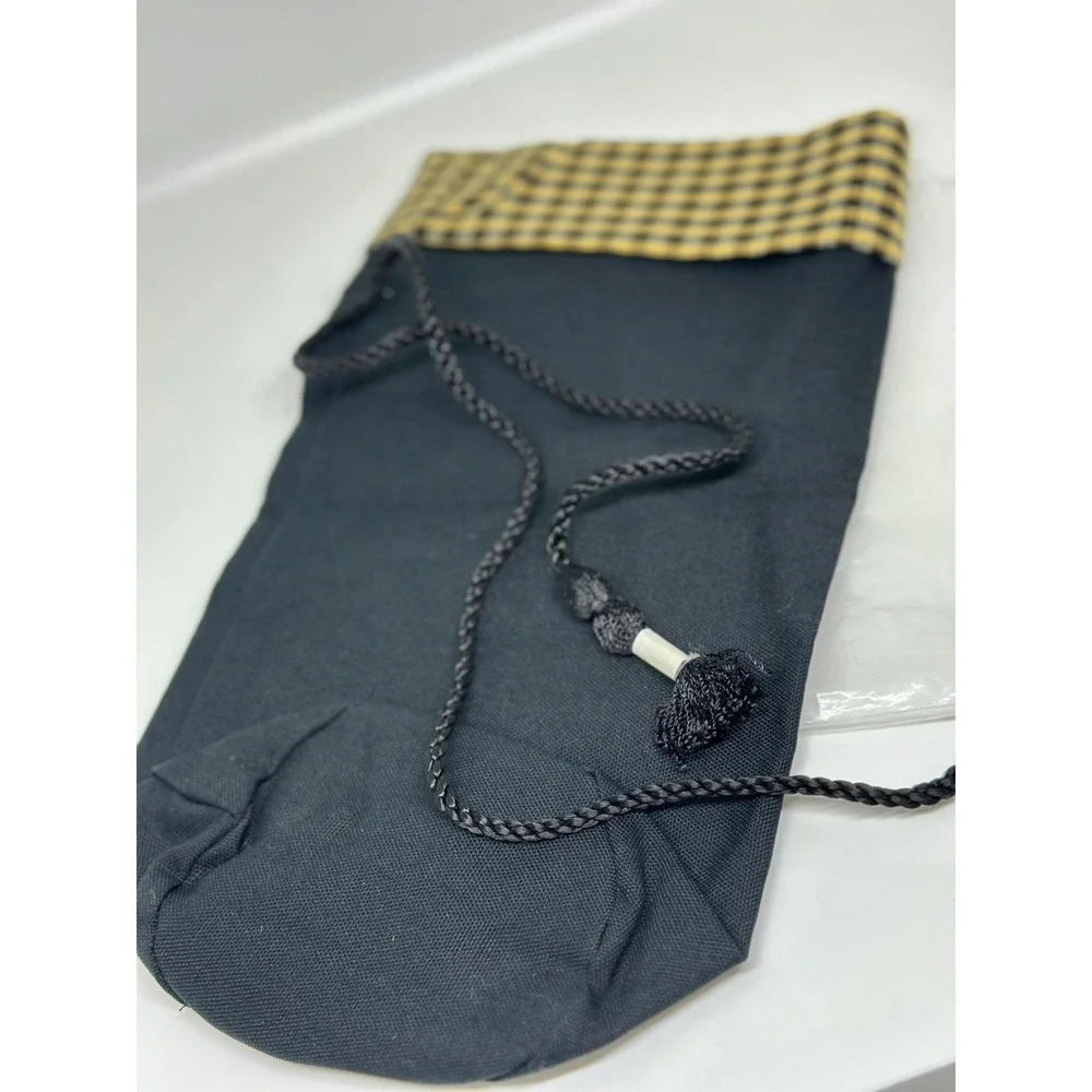 Longaberger‎ Beverage Carrier Liner Khaki Check Black #23134164 NIP Accessory